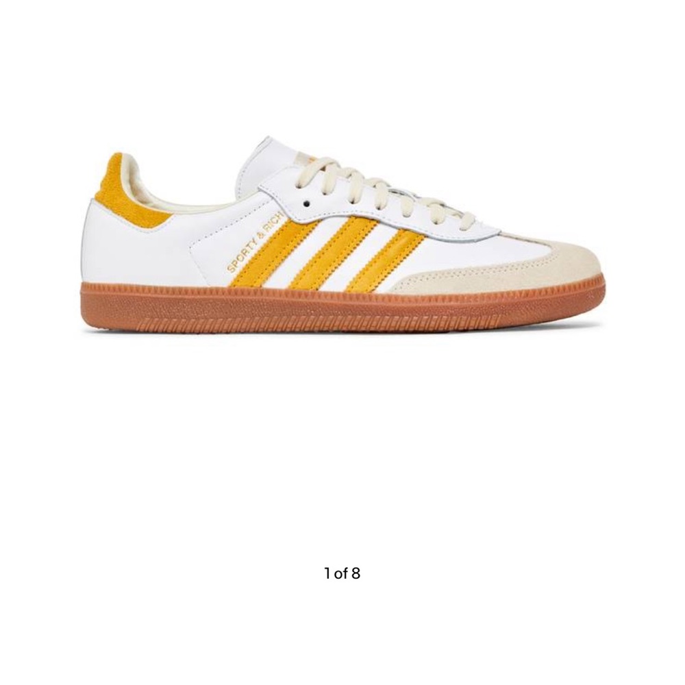 Adidas Samba “Sporty & Rich” yellow and white